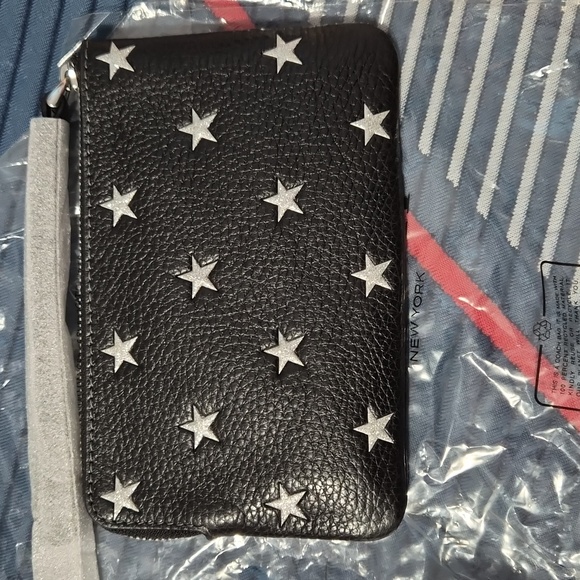 Coach Black Pouch with White Star Design - Picture 2 of 3